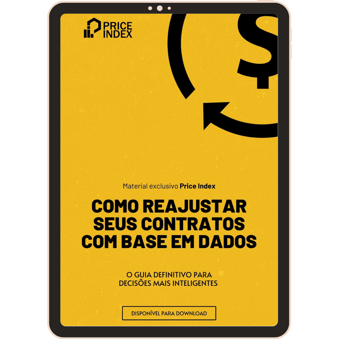 Capa do E-book: Como Reajustar Seus Contratos Com Base Em Dados